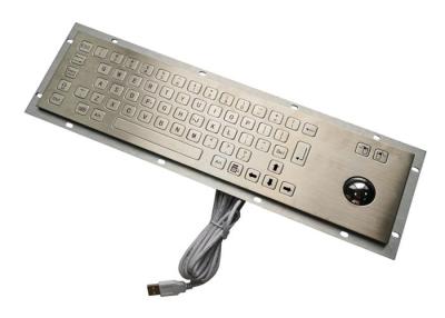 China Teclado de la PC del metal del quiosco de la encripción con el Trackball industrial del soporte del panel en venta