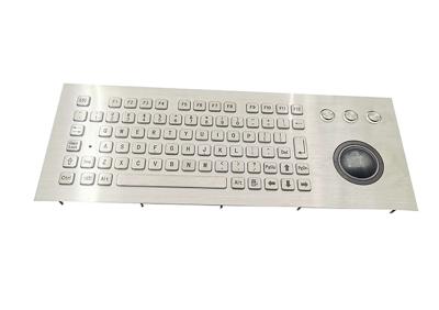 China 82 Key Metal Mechanical Keyboard With 50.Mm Diameter Resin Industrial Trackball en venta