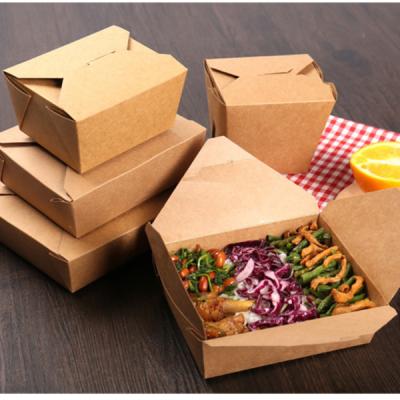 China Food Grade Paper Box Disposable Customized Paper Box For Take Out Food for sale