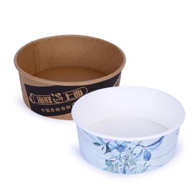 China 1800ml disposable salad /noodle disposable paper bowl for food packaging made in china for sale