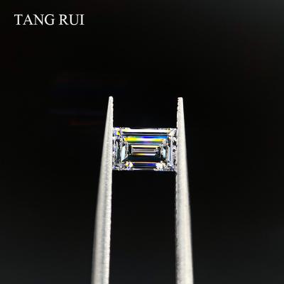 China Jewelry Decoration TANG RUI Lab Grown Diamonds Baguette Cut D/E/F Clear White VS Color Loose Diamond Customize for sale