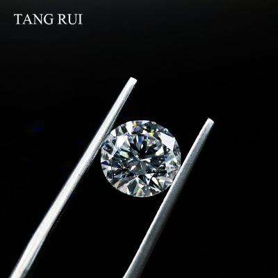 China Jewelry Decorating TANG RUI 1.0ct Round Lab Diamond HPHT Loose Polished Lab Grown Diamond CVD Loose Diamonds Lab Grown for sale