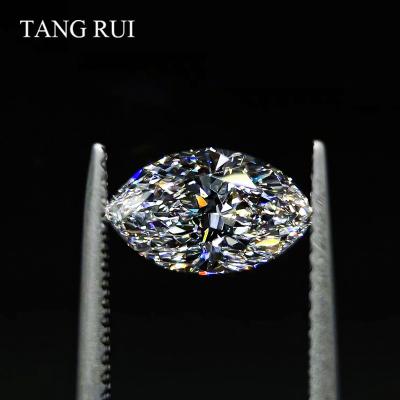 China Jewelry Decoration TANG RUI 1carat Marquise Cut White D Color VS SI1 HPHT Loose Diamond IGI Certified Lab Created Diamond for sale