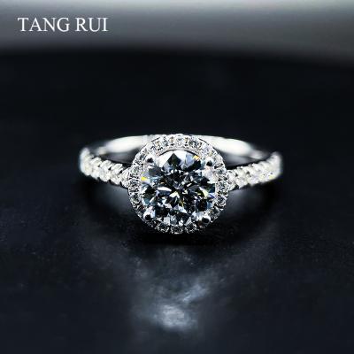 China Lab Grown Diamond TANG RUI Synthetic High Quality Diamonds Stock 1.0ct Full to 3.0ct HPHT 6.5mm to 9.36mm Lab Grown Diamond Custom Ring for sale