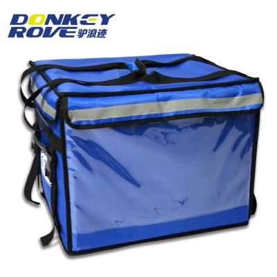 China Custom Manufacturer Pizza 48L Food Heating Delivery Freezer Bag Waterproof For Bicycle for sale