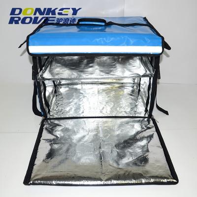 China Custom Waterproof Maker Large Pizza Food Heating Delivery Freezer Bag For Bicycle for sale