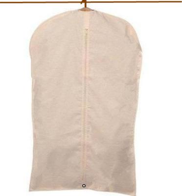 China Nature Convenient Wholesale Cotton Suit Cover Eco Friendly Ziplock Hanging Garment Bag for sale