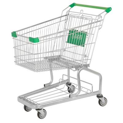 China Unveiling Wholesale China Galvanized Grocery Store Metal Supermarket Shopping Trolley for sale