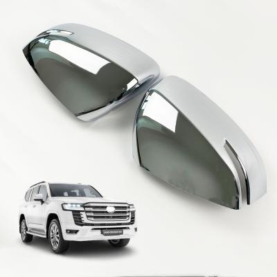 China Luxury Chrome Door ABS Mirror Side Rearview Cover For Toyota Land Cruiser 300 LC300 2021 2022 Accessories for sale