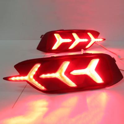 China 2016 Multifunctional Fish Bone Style Rear Bumper LED Brake Lights Tail Lamp For Honda Civic 2016 2017 10th for sale