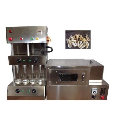 China Energy Saving Ice Cream Pizza Cone Machine Sugar Rolled Cones Making Machines Set Pizza Cone Making Machine for sale