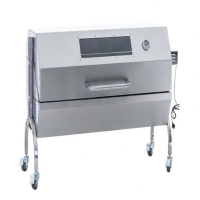 China Height Adjustable Stainless Steel Charcoal BBQ Spit Rotisserie for sale