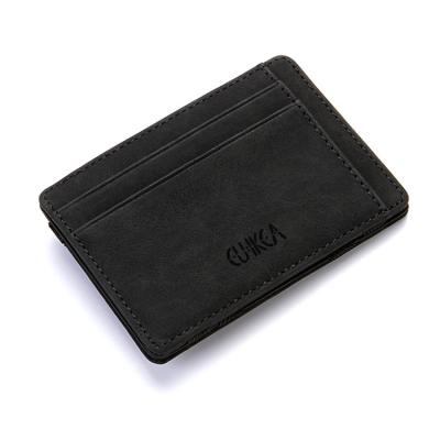 China Qetesh Waterproof Wholesale Teams Matte Pu Leather Wallets Packaging Slim Minimalist Custom Key Wallet Waterproof Men's Wallet for sale