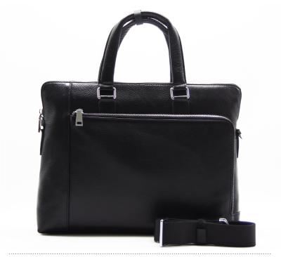 China Multifunctional Hot Selling Qetesh Laptop Men Business Genuine Leather Briefcase Office Leather Briefcase for sale