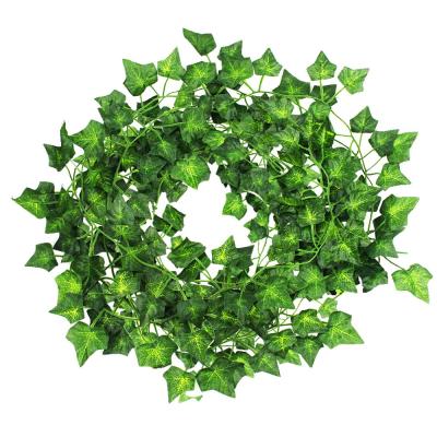 China Artificial Ivy Vines For Wall Wedding Plant Yard Decoration Faux Ivy Leaves Hanging Greenery Garland Events Decoration for sale