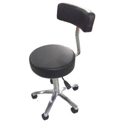 China Mediterranean Senior Hairdressing Chair Master Working Chair Wholesale Modern Leather Convenient Rotating Round Seat Waist Salon Rolling Stool for sale