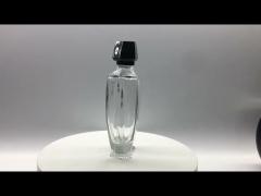 100ml Glass Perfume Bottle Luxury Irregular Cap OEM Clear Atomizer Sprayer