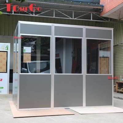 China TourGo Gray Outdoor Portable Interpreter Booth System Dark Booth For Sale for sale