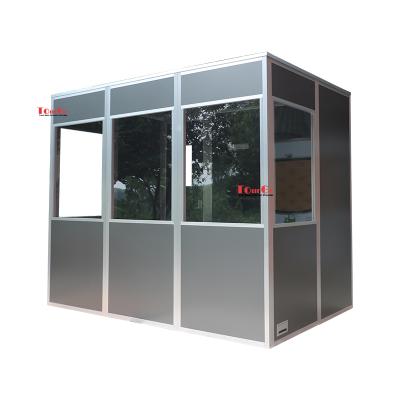 China Multi Conference System Portable Three Person Translation Booth For Simultaneous Interpretation for sale