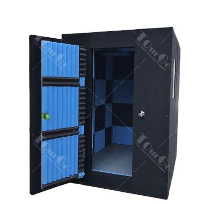 China One Person 30-50db Portable Soundproof Box Studio Hearing Exam Booth Lighting Vocal Home Recording Indoor Use For Sale for sale