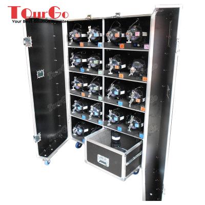 China Portable and Lightweight Custom LED Source 4 Wardrobe Style Flight Case by TourGo for sale