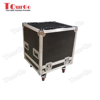 China flame retardant & Waterproof Tourgo ATA Gatar Flight Case India with proper casters Mackie SRM450v2 speakers both for sale