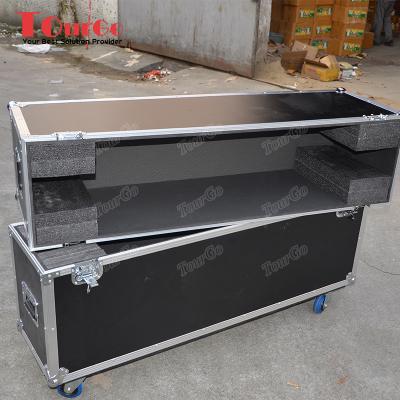 China flame retardant & Waterproof Plasma LCD Flight Case For Single 65inch TV for sale