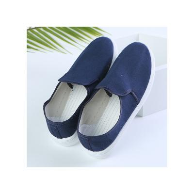 China Good Quality Anti-Static Blue White Comfortable Canvas Breathable Lightweight Anti-Static Shoes for sale