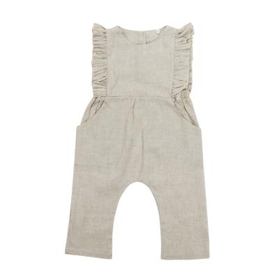 China New boutique high quality wholesale cheap soft style super soft sleeveless white babies romper for sale