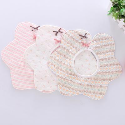 China 360 Spin Round Organic Cotton Baby Bibs Saliva Towel Casual Kids Bibs for sale