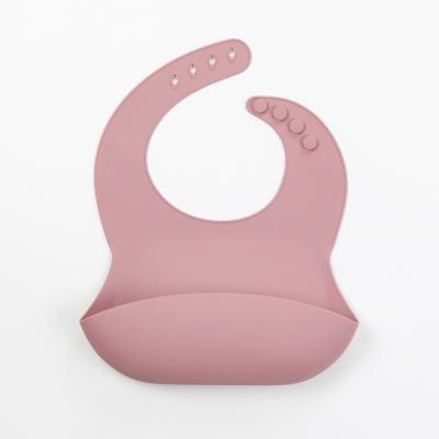 China Custom Copy Logo Silicone Baby Bibs Set Fabify Antibacterial Silicone Baby Bib Silicon With Pouch for sale