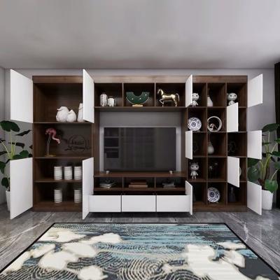 China Hot Sale Living Room Wall TV Cabinet Sofa Set Furniture Convertible TV Show Case for sale