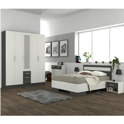 China New Design Home Furniture Modern Solid Wood Luxury Storage Bedroom Furniture Set Beds for sale