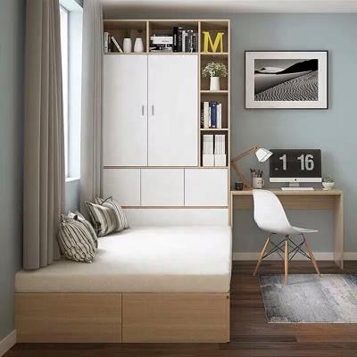 China Industrial modern storage box high bed combination 1.5 meters double bedroom home furniture bed for sale