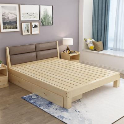 China Modern Murphy Wooden Queen Velvet Metal Frame Furniture Bedroom Storage Hotel King Size Double Bed for sale