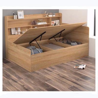 China Modern Wooden Storage Bedroom Furniture Set Toddler Bed Kids Bed With Bookcase for sale