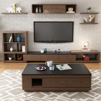 China Factory Wooden Metal Bedroom Furniture Set Home TV Stand Convertible Dining Room Coffee Table for sale