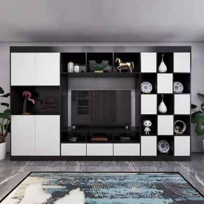 China Custom Modern Home Living Room TV Cabinet White High Gloss Furniture Designs TV Unit TV Stand for sale