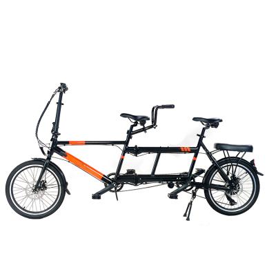 China New Type Steel 3 Person Enjoy Together Electric Bike Folding Electric Tandem Bike for sale