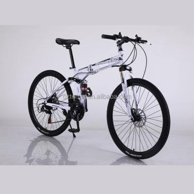 China Mountain Bike Moutain Bike 26 Inch 27s Folding Steel Folding Bike for sale