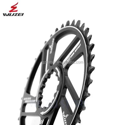 China WUZEI MTB Mountain Bikes Mountain Bikes Chain Ring 30/32/34/36/38T 6 Degrees Bike GXP Chain Wheel for sale