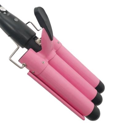 China Safety YDM Professional Ceramic Hair Curling Irons Irons Hair Triple Wave Hesitate Styling Tools Hair Styler Wand for sale