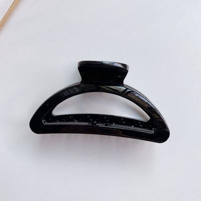 China Artifact Hip Hop High Ponytail Clip Headdress Hairpin Black Plastic Female Fixed Grab Clip Small for sale