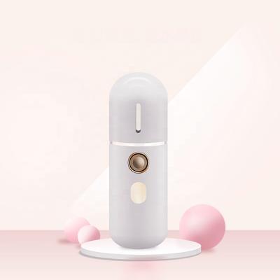 China Moisturizer Nano Spray Water Meter Sprayer Steaming Cold Face Steamer Charging Portable Beauty Equipment White Ionic Usb ABS B3 + Plastic 12ml for sale