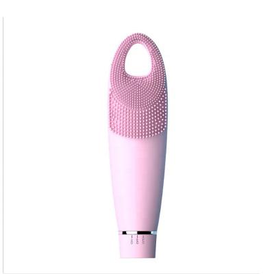 China Electric Silicone DEEP CLEANING Facial Cleansing Brush for Face Cleansing Massage Sonic Vibration Facial Cleaner Brush for sale