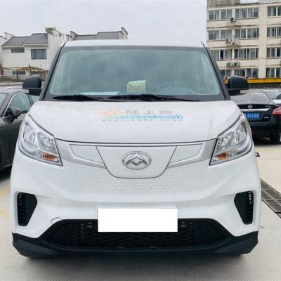 China Leather Lightly Used 2021 NEDC MAXUS EV30 Electric Cargo Van , Range 303 Km Long Axle for sale