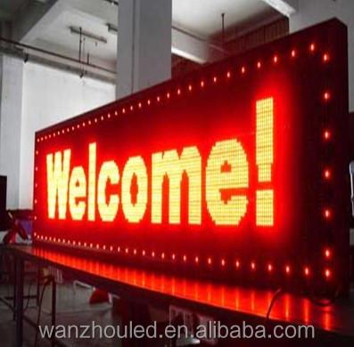 China Outdoor Advertising For Street And Building P10 Red Color Led Digital Sign Board With Most Language for sale