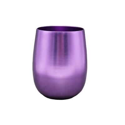 China Customized Customized Viable Single Wall Aluminum Tumbler Mug Colored Plated Water Beer Wine Beer Wine Tumble Customized Inexpensive for sale