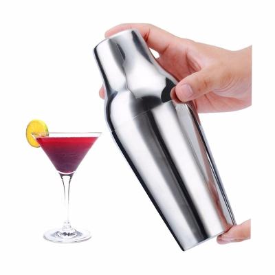 China Stainless Steel Professional Polished Martini Shaker Cocktail Shaker Bottle for sale