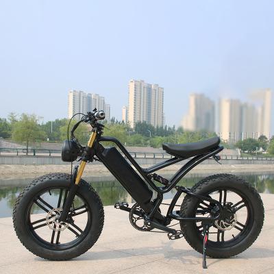 中国 60V 後輪ディスクブレーキ 48v 1000w 電子バイク 電気自転車 道路 汚れ脂肪タイヤ E バイク 急速 電子バイク 電気マウンテンバイク 販売のため